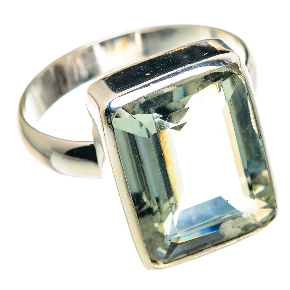 Green Amethyst Rings handcrafted by Ana Silver Co - RING89451
