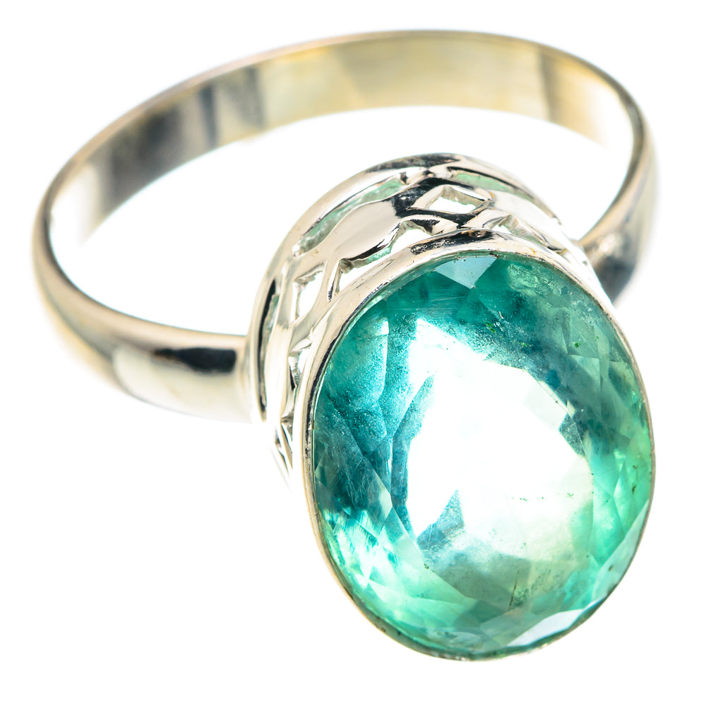 Green Fluorite Rings handcrafted by Ana Silver Co - RING89453
