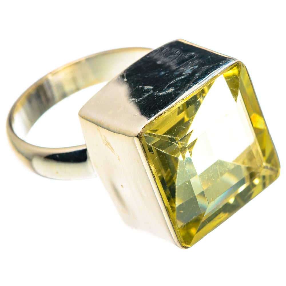 Lemon Quartz Rings handcrafted by Ana Silver Co - RING89476 - Photo 2