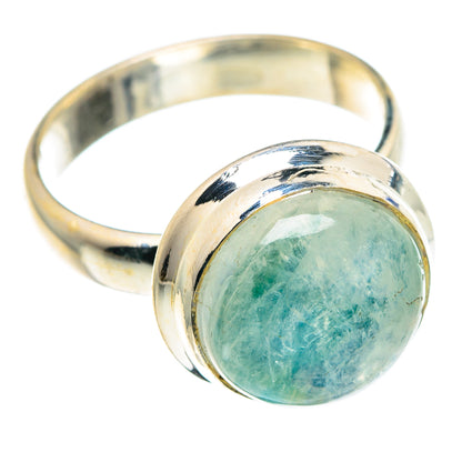 Green Moonstone Rings handcrafted by Ana Silver Co - RING89485