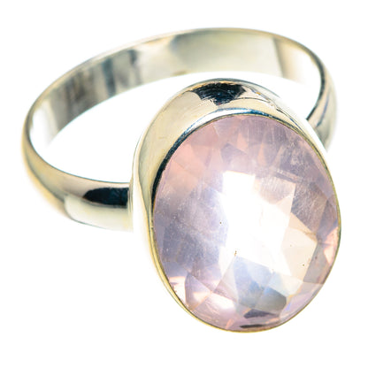 Rose Quartz Rings handcrafted by Ana Silver Co - RING89494