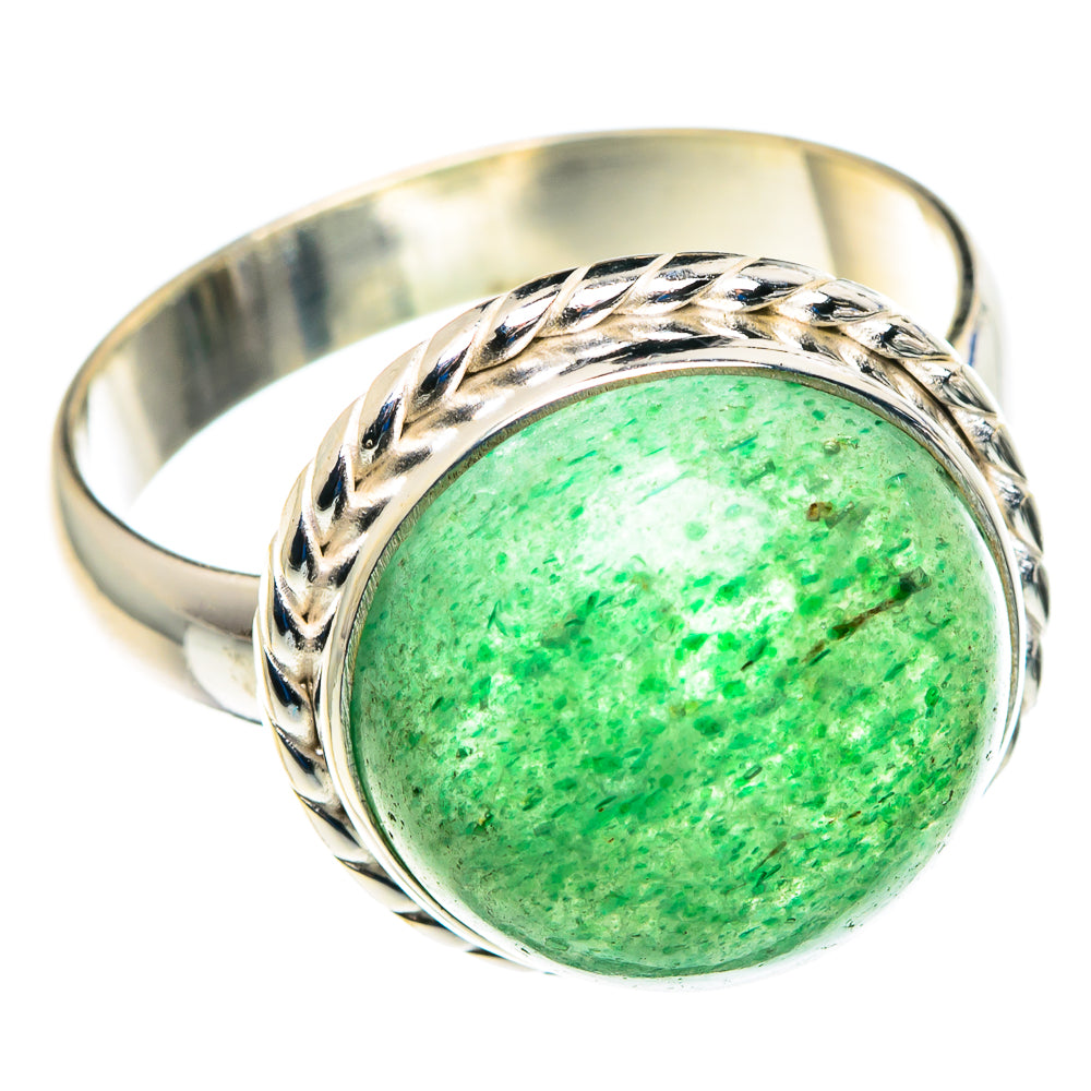 Green Aventurine Rings handcrafted by Ana Silver Co - RING89516