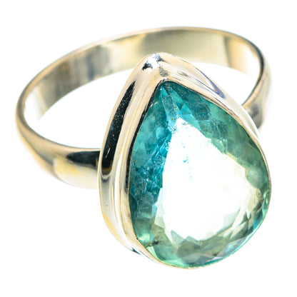 Blue Fluorite Rings handcrafted by Ana Silver Co - RING89517