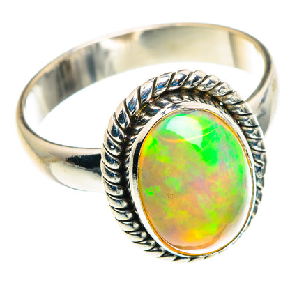 Ethiopian Opal Rings handcrafted by Ana Silver Co - RING89536