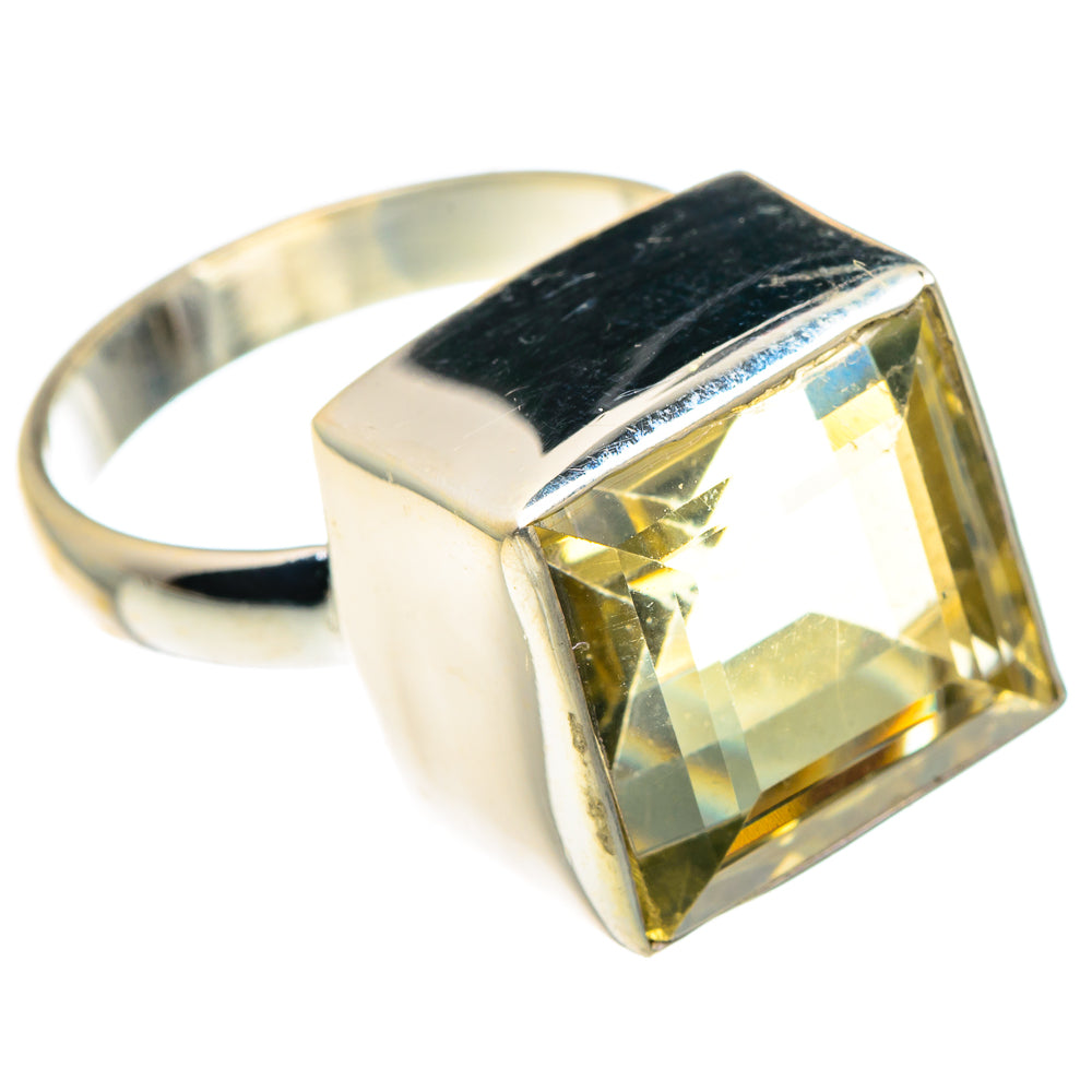 Lemon Quartz Rings handcrafted by Ana Silver Co - RING89538 - Photo 2