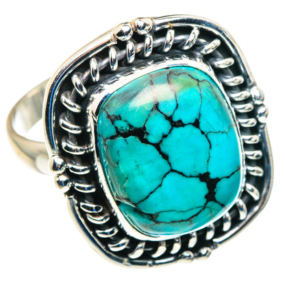 Tibetan Turquoise Rings handcrafted by Ana Silver Co - RING89540