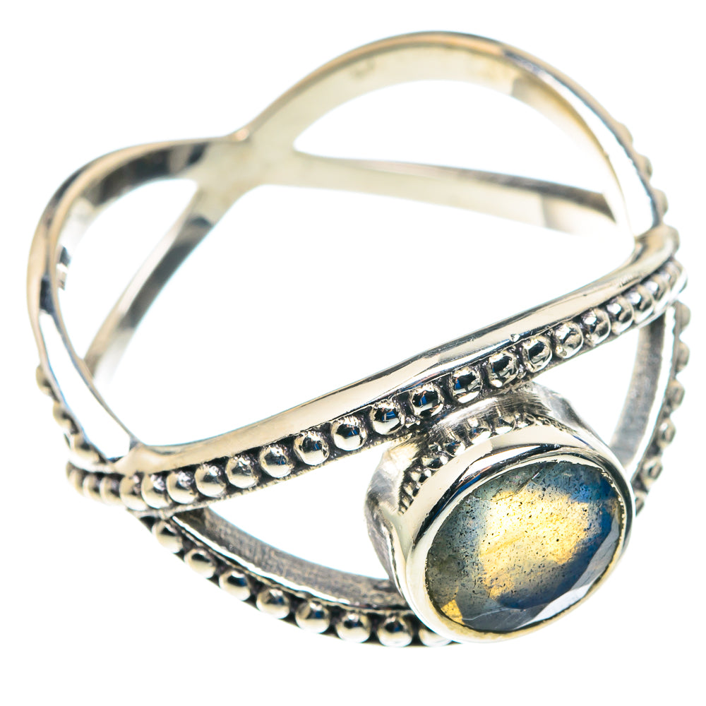 Labradorite Rings handcrafted by Ana Silver Co - RING89541