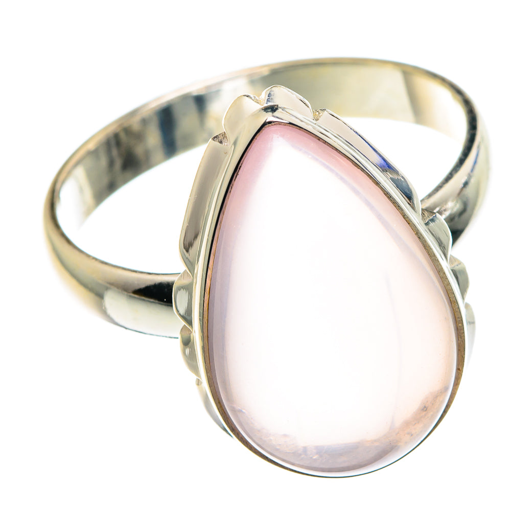 Rose Quartz Rings handcrafted by Ana Silver Co - RING89554