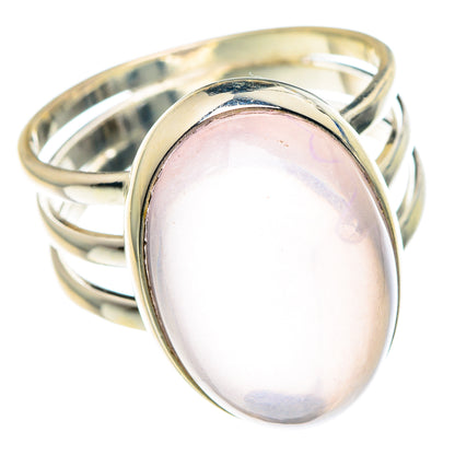Rose Quartz Rings handcrafted by Ana Silver Co - RING89556