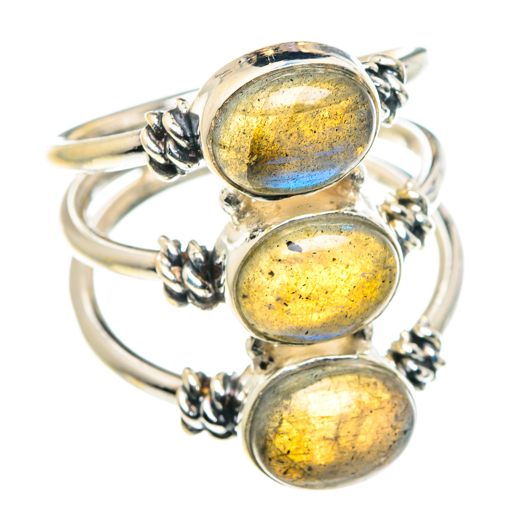 Labradorite Rings handcrafted by Ana Silver Co - RING89573