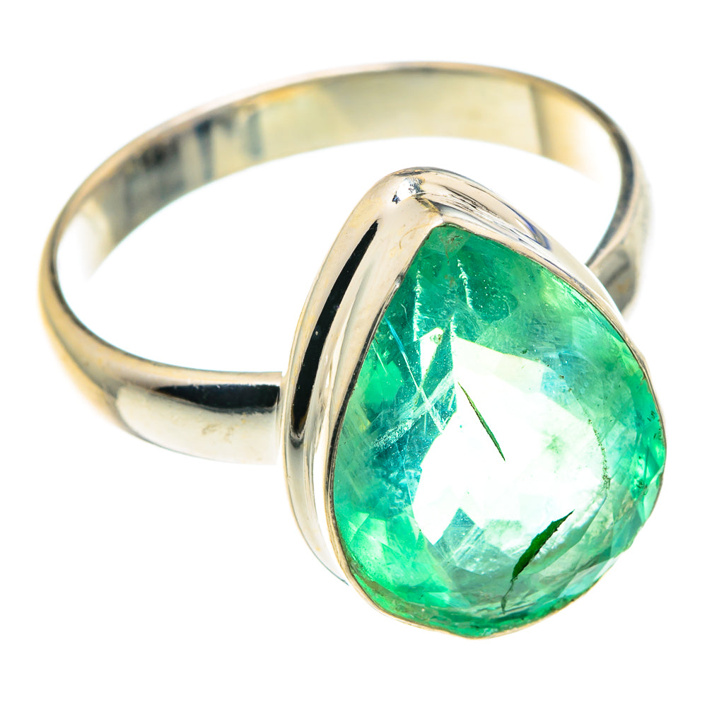 Green Fluorite Rings handcrafted by Ana Silver Co - RING89579 - Photo 2
