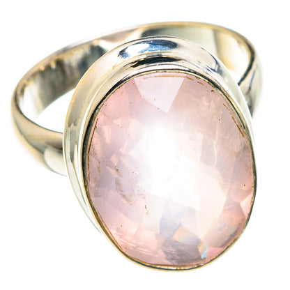 Rose Quartz Rings handcrafted by Ana Silver Co - RING89583