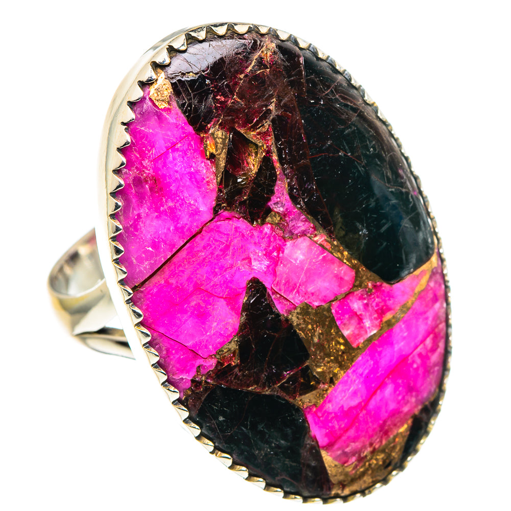 Purple Copper Composite Turquoise Rings handcrafted by Ana Silver Co - RING89587