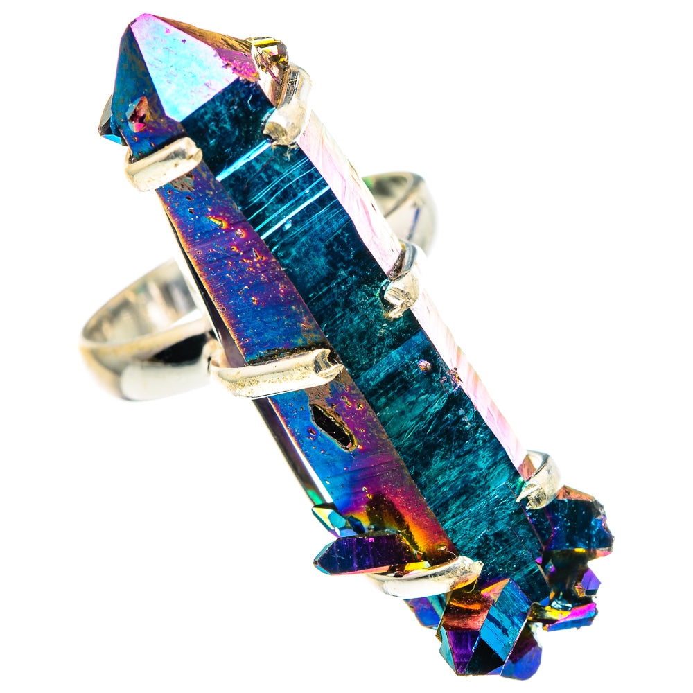 Titanium Sunshine Druzy Rings handcrafted by Ana Silver Co - RING89599