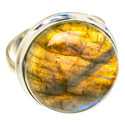 Labradorite Rings handcrafted by Ana Silver Co - RING89606
