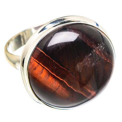 Red Tiger Eye Rings handcrafted by Ana Silver Co - RING89615