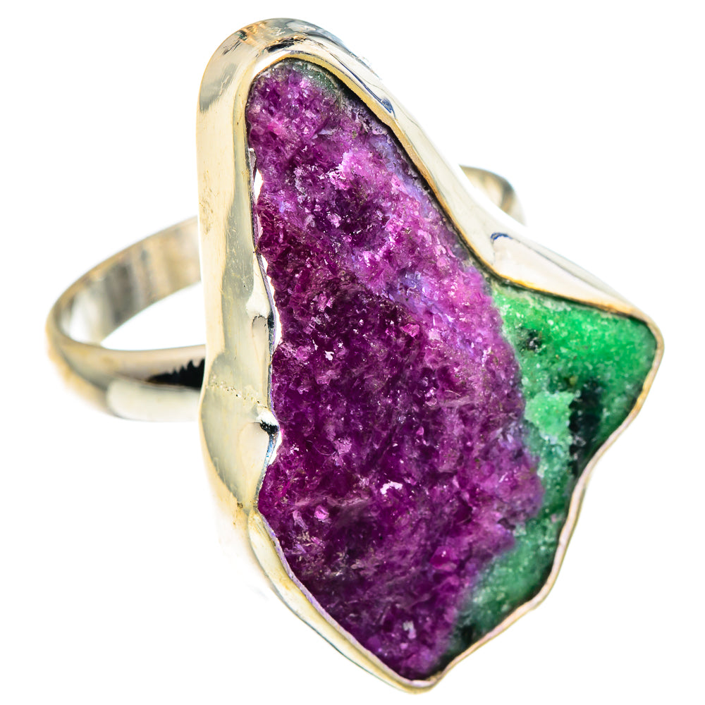 Ruby Zoisite Rings handcrafted by Ana Silver Co - RING89639