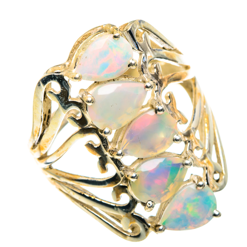 Rainbow Moonstone Rings handcrafted by Ana Silver Co - RING89640