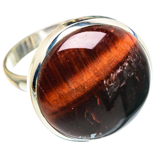 Red Tiger Eye Rings handcrafted by Ana Silver Co - RING89654