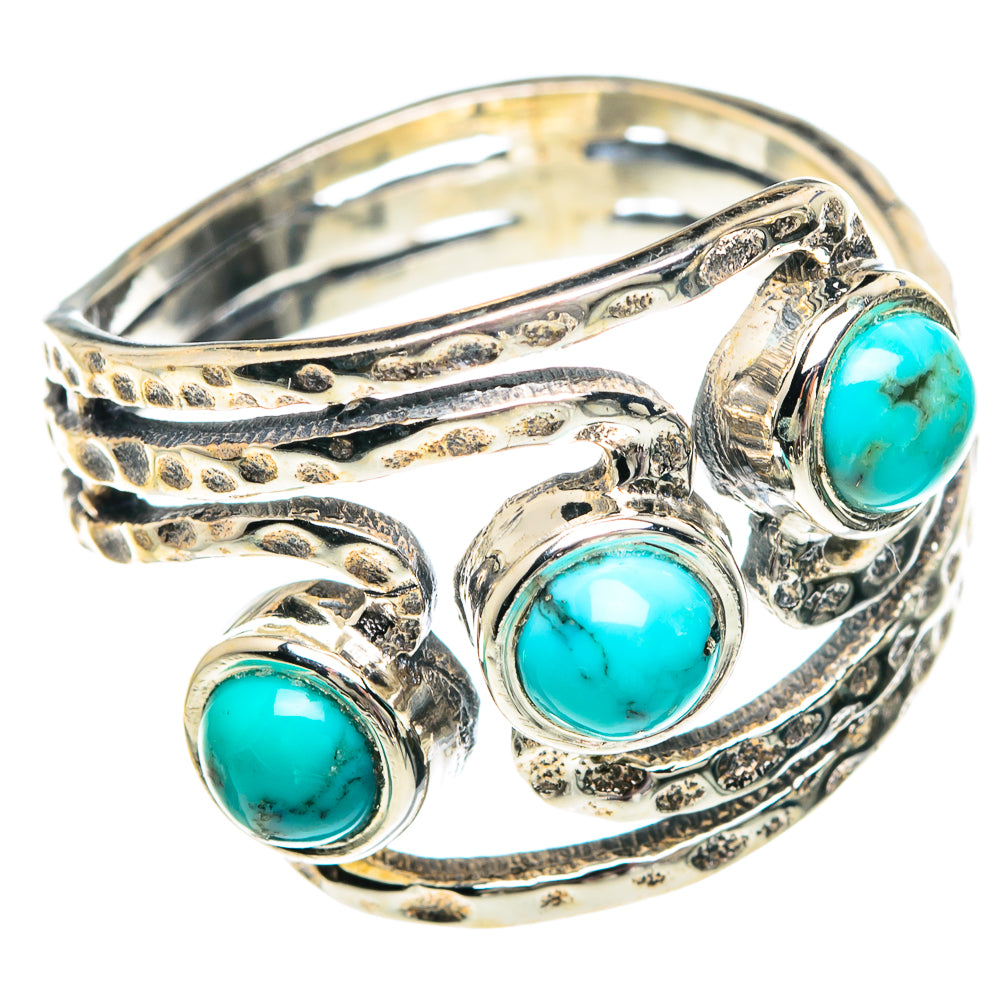Tibetan Turquoise Rings handcrafted by Ana Silver Co - RING89674