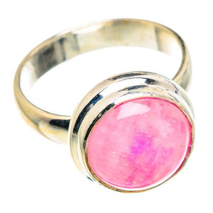 Pink Moonstone Rings handcrafted by Ana Silver Co - RING89690