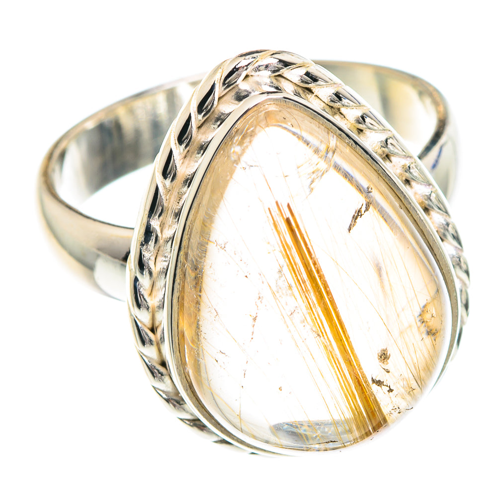 Rutilated Quartz Rings handcrafted by Ana Silver Co - RING89698
