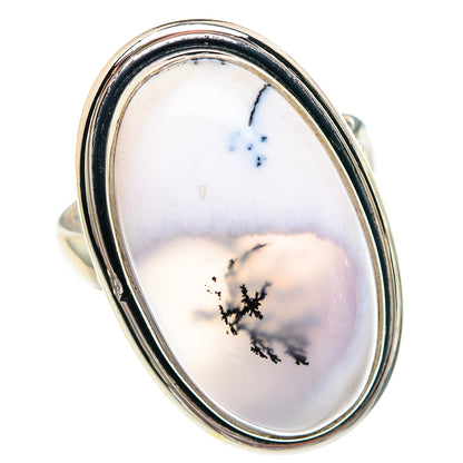 Dendritic Opal Rings handcrafted by Ana Silver Co - RING89702