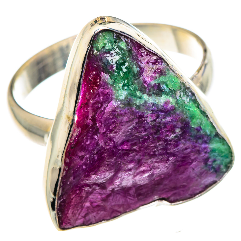Ruby Zoisite Rings handcrafted by Ana Silver Co - RING89705