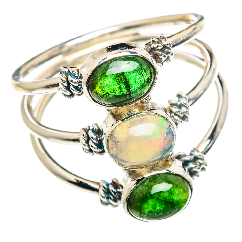 Ethiopian Opal Rings handcrafted by Ana Silver Co - RING89706