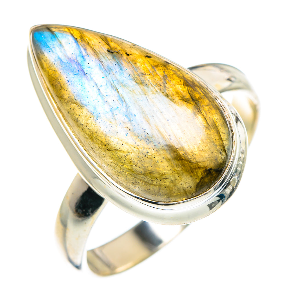 Labradorite Rings handcrafted by Ana Silver Co - RING89714