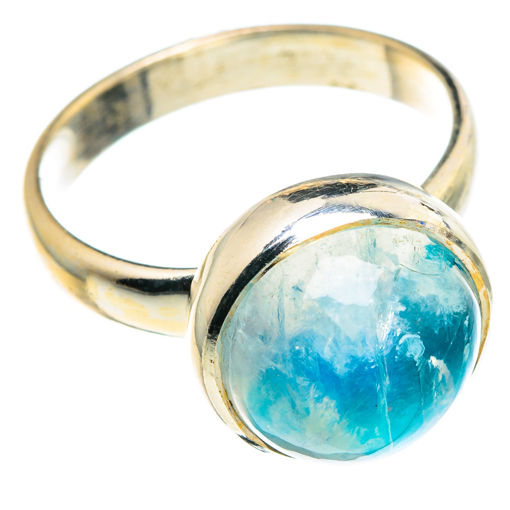 Rainbow Moonstone Rings handcrafted by Ana Silver Co - RING89716
