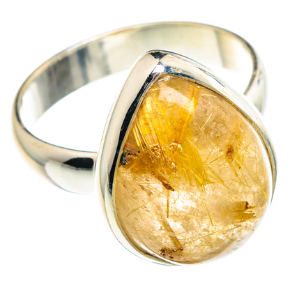 Rutilated Quartz Rings handcrafted by Ana Silver Co - RING89732