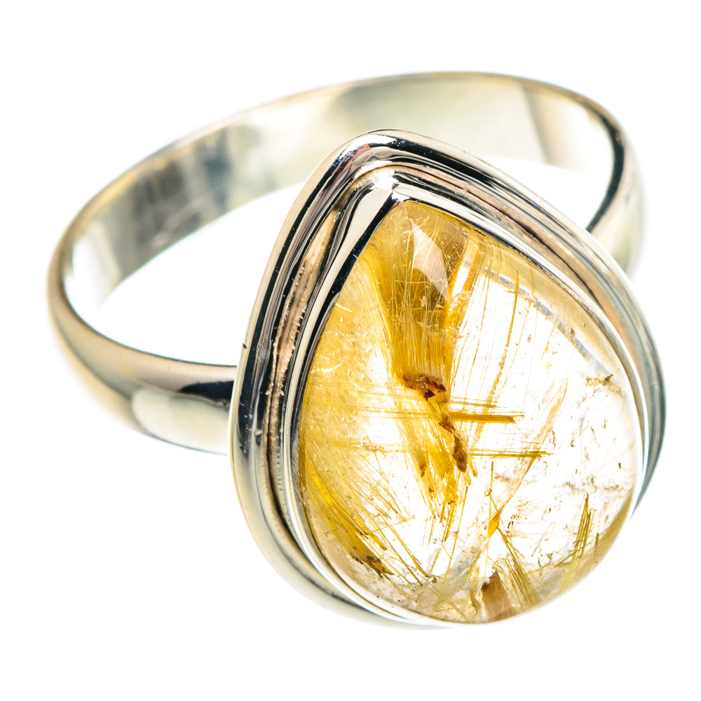 Rutilated Quartz Rings handcrafted by Ana Silver Co - RING89733