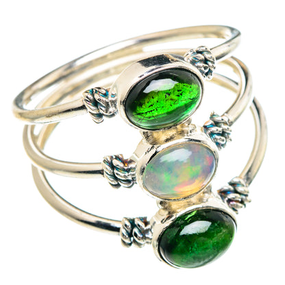 Ethiopian Opal Rings handcrafted by Ana Silver Co - RING89740