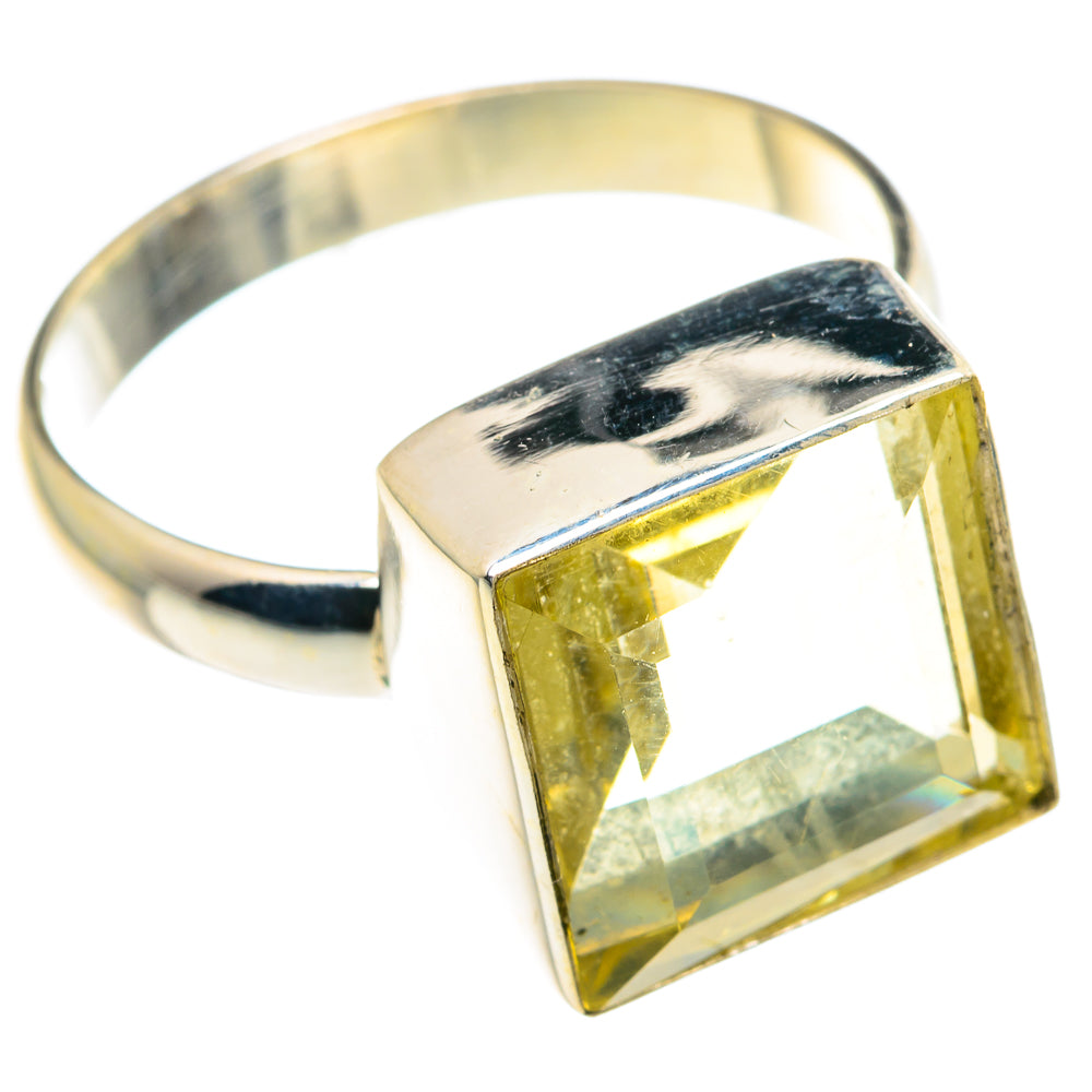 Lemon Quartz Rings handcrafted by Ana Silver Co - RING89742 - Photo 2