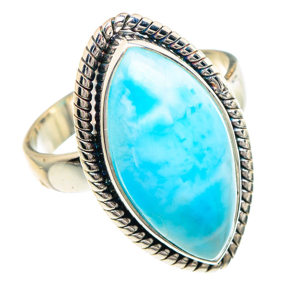 Larimar Rings handcrafted by Ana Silver Co - RING89745