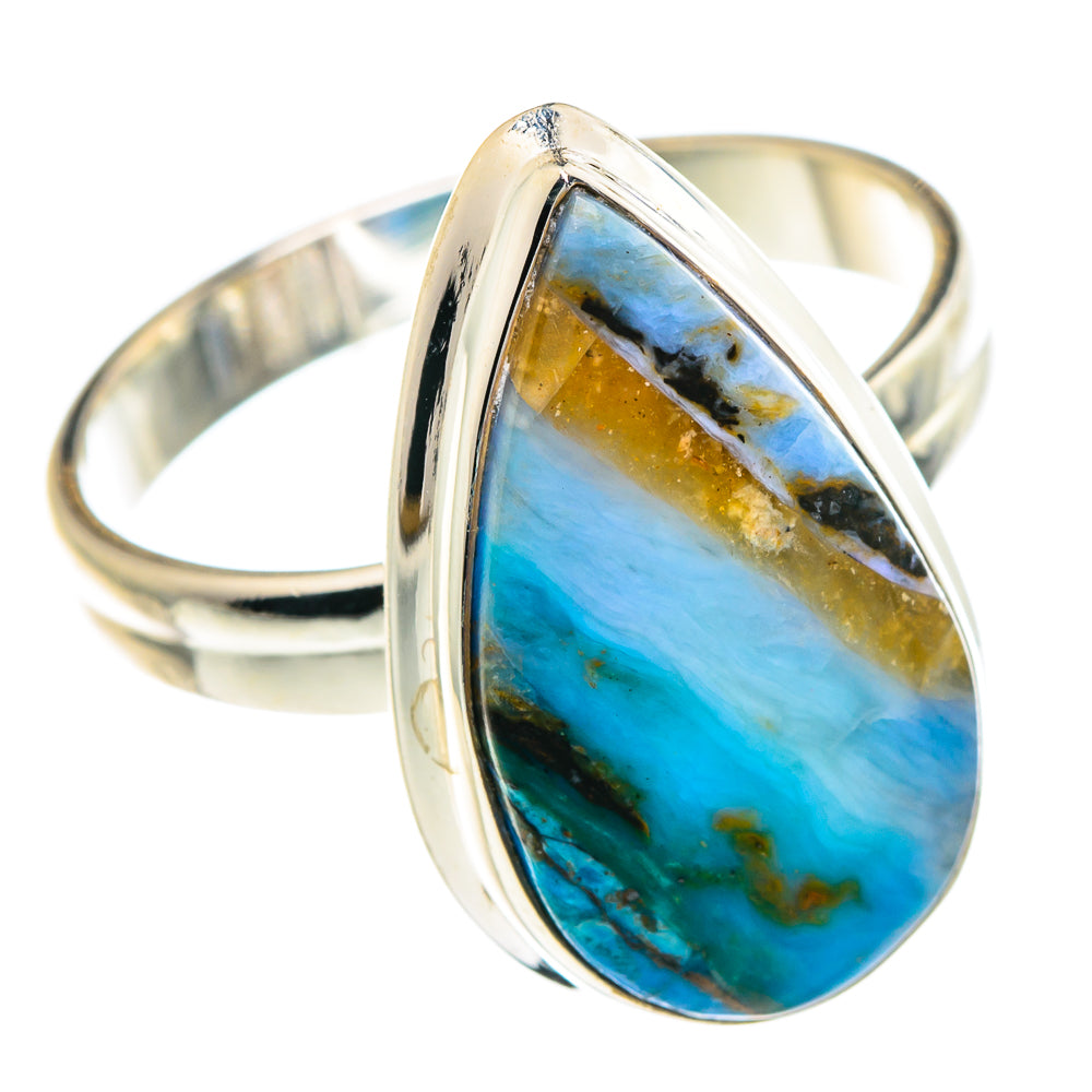 Peruvian Opal Rings handcrafted by Ana Silver Co - RING89747