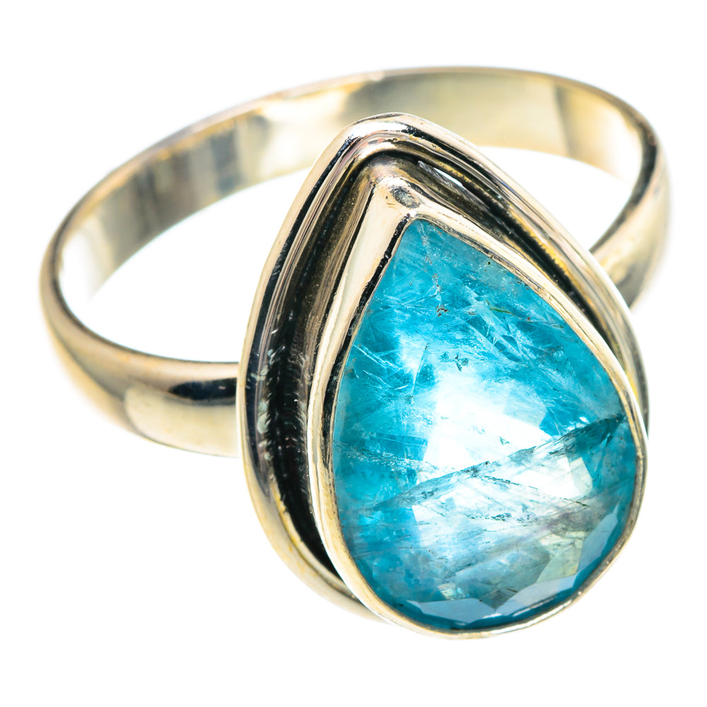 Blue Fluorite Rings handcrafted by Ana Silver Co - RING89749