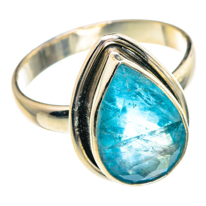 Blue Fluorite Rings handcrafted by Ana Silver Co - RING89749