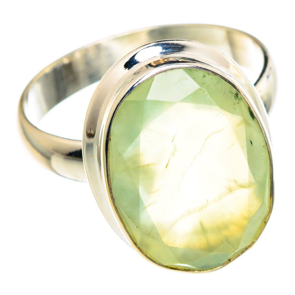Prehnite Rings handcrafted by Ana Silver Co - RING89754 - Photo 2