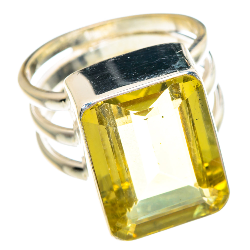Lemon Quartz Rings handcrafted by Ana Silver Co - RING89775