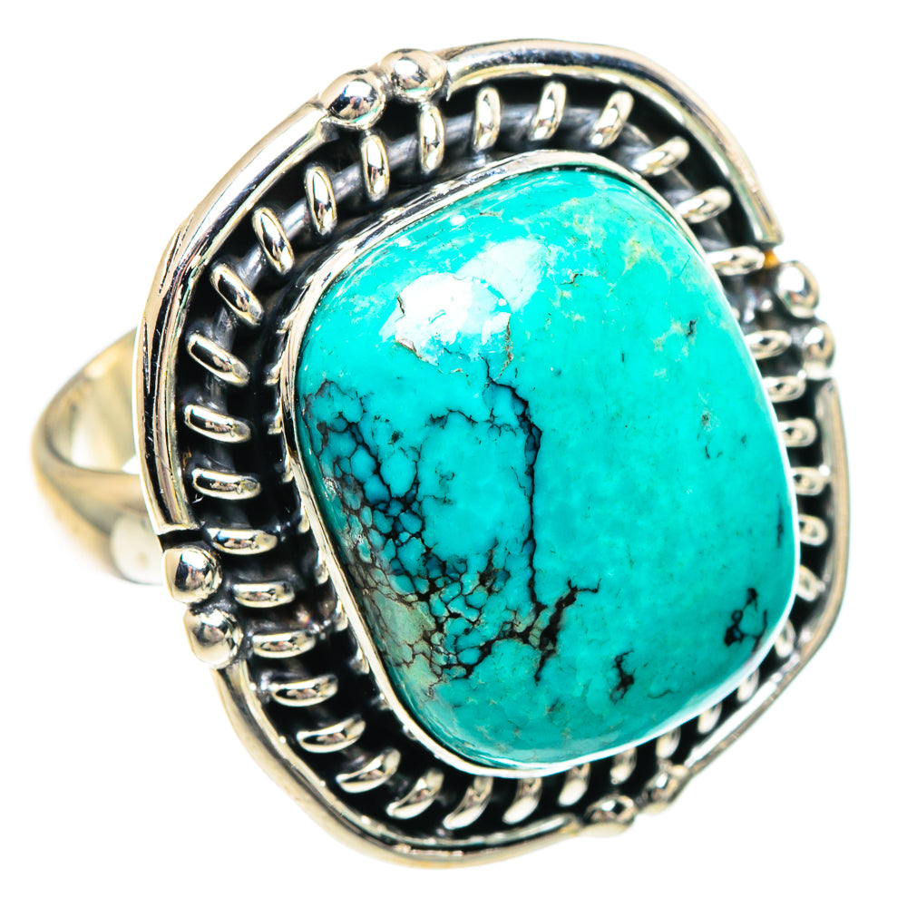 Tibetan Turquoise Rings handcrafted by Ana Silver Co - RING89776