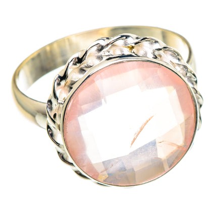 Rose Quartz Rings handcrafted by Ana Silver Co - RING89791 - Photo 2