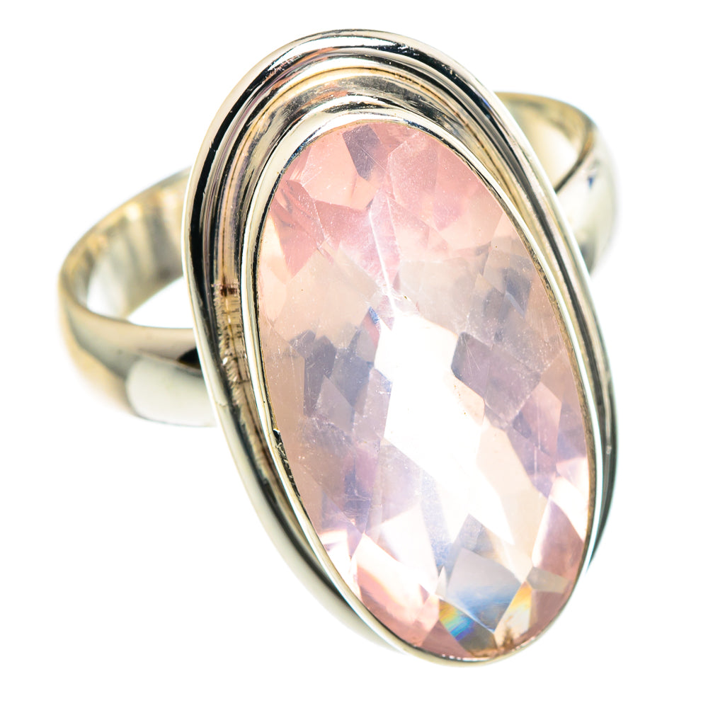 Rose Quartz Rings handcrafted by Ana Silver Co - RING89793