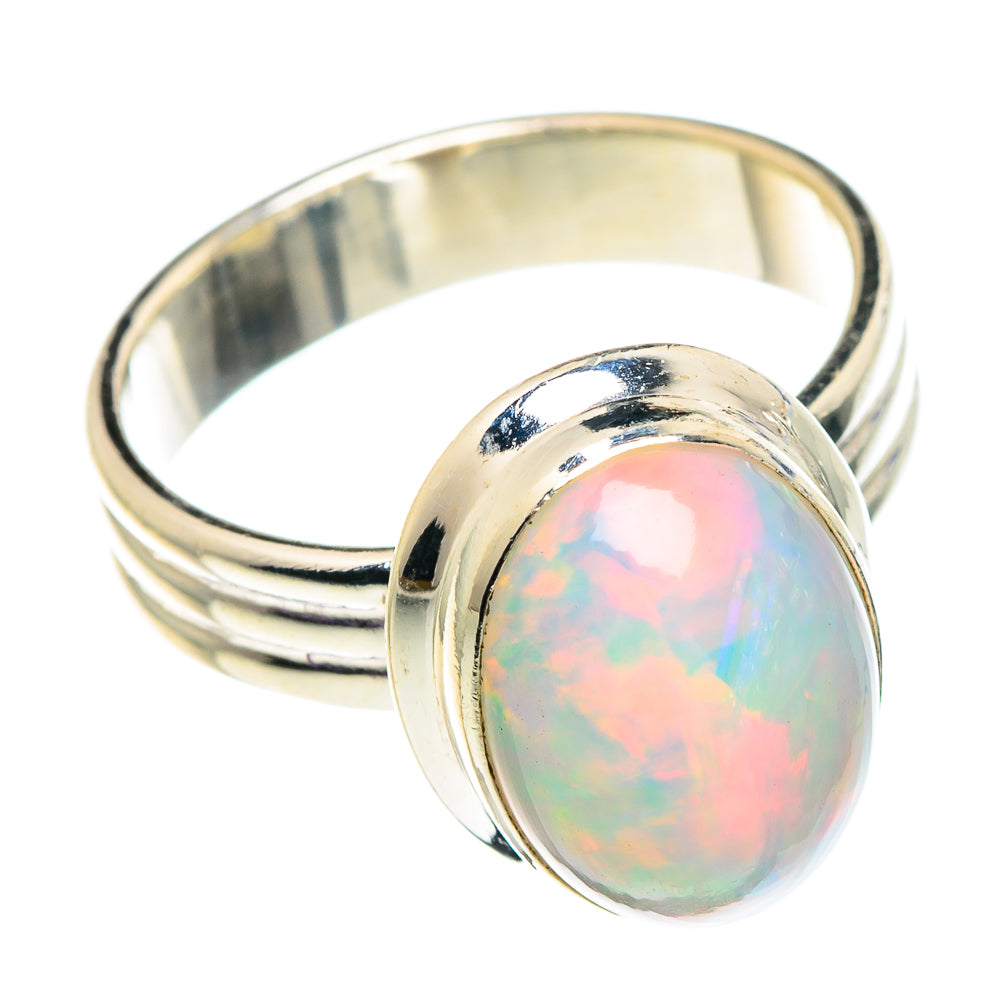 Ethiopian Opal Rings handcrafted by Ana Silver Co - RING89804