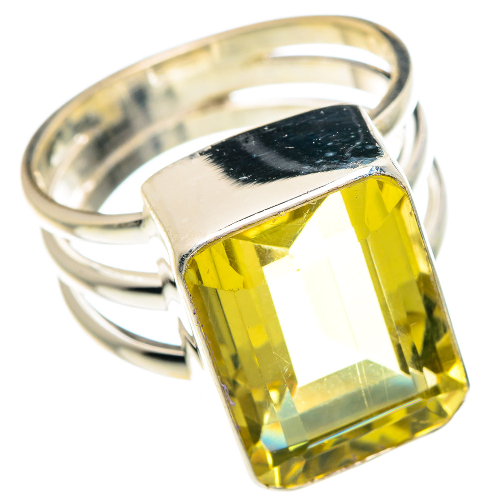 Lemon Quartz Rings handcrafted by Ana Silver Co - RING89805