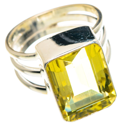 Lemon Quartz Rings handcrafted by Ana Silver Co - RING89805