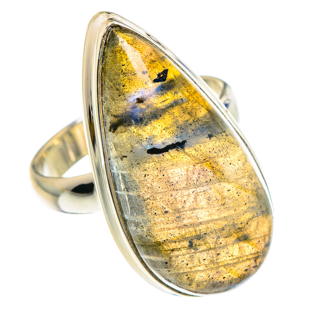 Labradorite Rings handcrafted by Ana Silver Co - RING89807