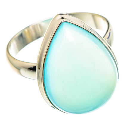 Aqua Chalcedony Rings handcrafted by Ana Silver Co - RING89809