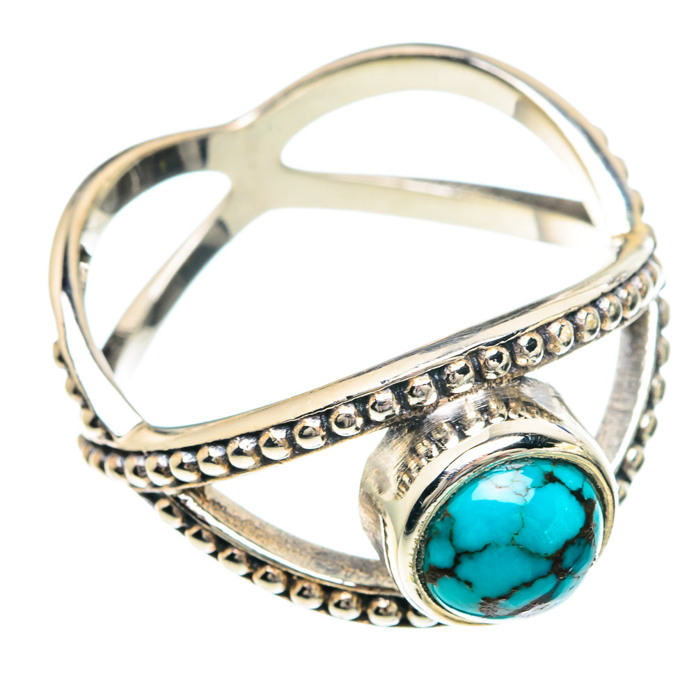 Tibetan Turquoise Rings handcrafted by Ana Silver Co - RING89814